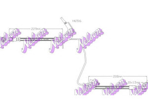 Brovex-Nelson H6516 stabdžių žarnelė 
 Stabdžių sistema -> Stabdžių žarnelės
13116136, 13334945, 5562247, 562146