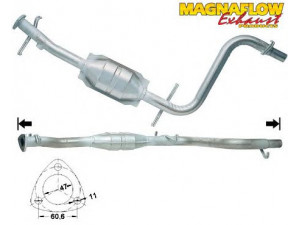 MAGNAFLOW 80008 katalizatoriaus keitiklis 
 Išmetimo sistema -> Katalizatoriaus keitiklis
60580666