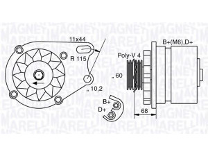 MAGNETI MARELLI 063321761010 kintamosios srovės generatorius 
 Elektros įranga -> Kint. sr. generatorius/dalys -> Kintamosios srovės generatorius
46554405