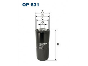 FILTRON OP631 alyvos filtras
L50250, 119962280, 21170573, 21707132