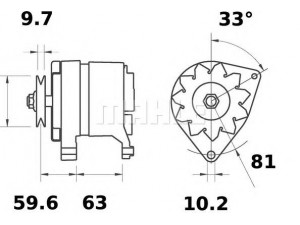 MAHLE ORIGINAL MG 510 kintamosios srovės generatorius 
 Elektros įranga -> Kint. sr. generatorius/dalys -> Kintamosios srovės generatorius
4479063, 46231726, 46231750, 46231761