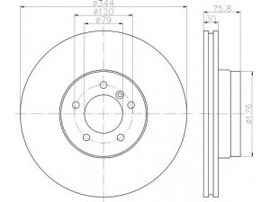 HELLA 8DD 355 111-461 stabdžių diskas 
 Dviratė transporto priemonės -> Stabdžių sistema -> Stabdžių diskai / priedai
SDB000200, SDB000201