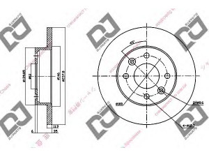 DJ PARTS BD1273 stabdžių diskas 
 Dviratė transporto priemonės -> Stabdžių sistema -> Stabdžių diskai / priedai
7700704705, 7701204282