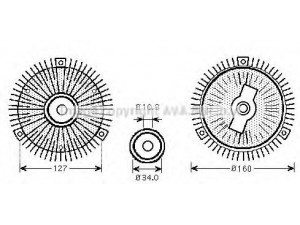 AVA QUALITY COOLING MSC419 sankaba, radiatoriaus ventiliatorius
1022000122, 1022000222