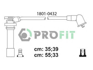 PROFIT 1801-0432 uždegimo laido komplektas 
 Kibirkšties / kaitinamasis uždegimas -> Uždegimo laidai/jungtys
Z50118140A