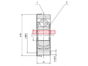 KAMOKA 8094 jungčių komplektas, kardaninis velenas 
 Ratų pavara -> Sujungimai/komplektas
211 598 101, 251 598 101, 251 598 101 X