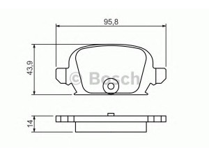 BOSCH 0 986 494 340 stabdžių trinkelių rinkinys, diskinis stabdys 
 Techninės priežiūros dalys -> Papildomas remontas
1605397, 1605965, 9200132, 93176117