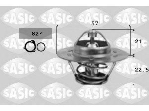 SASIC 3371471 termostatas, aušinimo skystis 
 Aušinimo sistema -> Termostatas/tarpiklis -> Thermostat
133747, 91500723, 9150072380, 133747