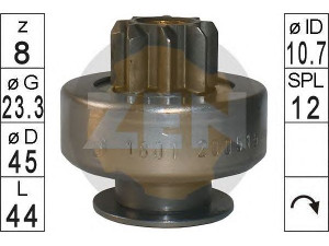 ERA 226060 laisvos eigos pavara, starteris 
 Elektros įranga -> Starterio sistema -> Starterių dalys
M0T45071ZT, M0T45371ZT, M191X243BT