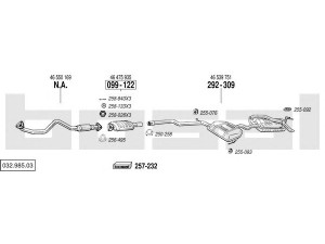 BOSAL 032.985.03 išmetimo sistema 
 Išmetimo sistema -> Išmetimo sistema, visa