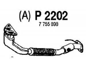 FENNO P2202 išleidimo kolektorius 
 Išmetimo sistema -> Išmetimo vamzdžiai
BM70010, 46424891, 7755898