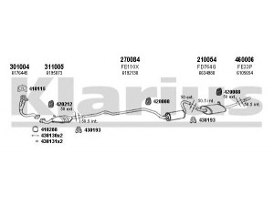 KLARIUS 360984E išmetimo sistema 
 Išmetimo sistema -> Išmetimo sistema, visa