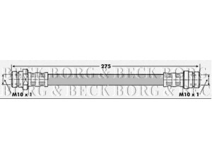 BORG & BECK BBH7014 stabdžių žarnelė 
 Stabdžių sistema -> Stabdžių žarnelės
MR449101, 587371A000, 5873725000
