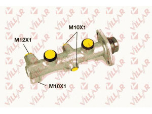 VILLAR 621.3469 pagrindinis cilindras, stabdžiai 
 Stabdžių sistema -> Pagrindinis stabdžių cilindras
6185940, 6185941, 6185942, 6185943