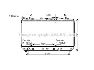 AVA QUALITY COOLING DWA2053 radiatorius, variklio aušinimas 
 Aušinimo sistema -> Radiatorius/alyvos aušintuvas -> Radiatorius/dalys
96271475, 96271475