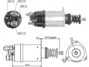 MAGNETI MARELLI 940113050005 solenoidinis jungiklis, starteris