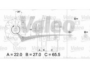 VALEO 433438 kintamosios srovės generatorius
7700662371, 9031046, 90310467