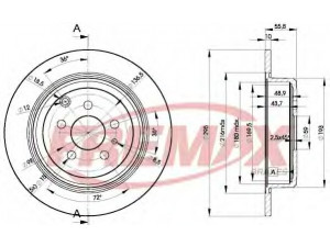 FREMAX BD-4621 stabdžių diskas 
 Stabdžių sistema -> Diskinis stabdys -> Stabdžių diskas
4246.J5, 4246.J6, 9566928380