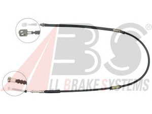A.B.S. K12808 trosas, stovėjimo stabdys 
 Stabdžių sistema -> Valdymo svirtys/trosai
46420-12360