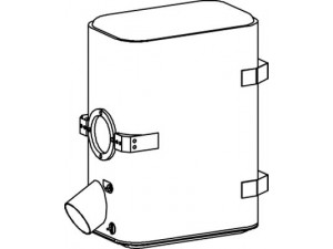 DINEX 51371 galinis duslintuvas 
 Išmetimo sistema -> Duslintuvas
001.490.2714, 001.490.7914, 001.490.8014