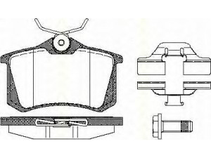 TRISCAN 8110 10544 stabdžių trinkelių rinkinys, diskinis stabdys 
 Techninės priežiūros dalys -> Papildomas remontas
191 698 451 A, 1J0 698 451 B, 1J0 698 451 C