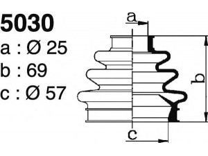 DEPA 5030 gofruotoji membrana, kardaninis velenas 
 Ratų pavara -> Gofruotoji membrana
33211229213, 33211229220, 33211229376