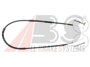 A.B.S. K10577 trosas, stovėjimo stabdys 
 Stabdžių sistema -> Valdymo svirtys/trosai
7615343, 7615343