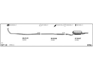 IMASAF 524000373 išmetimo sistema 
 Išmetimo sistema -> Išmetimo sistema, visa