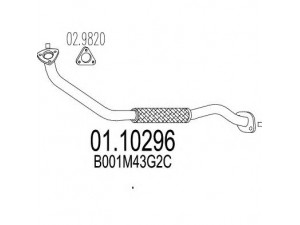 MTS 01.10296 išleidimo kolektorius 
 Išmetimo sistema -> Išmetimo vamzdžiai
B001M43G2C