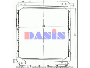 AKS DASIS 260880T radiatorius, variklio aušinimas 
 Aušinimo sistema -> Radiatorius/alyvos aušintuvas -> Radiatorius/dalys
81061016172