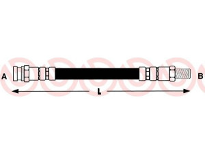 BREMBO T 56 017 stabdžių žarnelė 
 Stabdžių sistema -> Stabdžių žarnelės
4620189942, 46201Y9502, 4621101A42