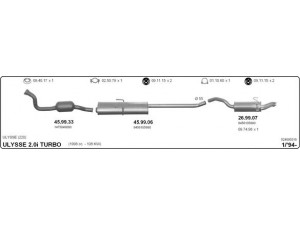 IMASAF 524000318 išmetimo sistema 
 Išmetimo sistema -> Išmetimo sistema, visa
