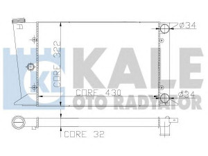 KALE OTO RADYATÖR 138900 radiatorius, variklio aušinimas 
 Aušinimo sistema -> Radiatorius/alyvos aušintuvas -> Radiatorius/dalys
171 121 253 AJ, 171 121 253, 171121253AJ