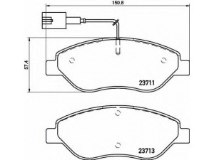 BREMBO P 23 145 stabdžių trinkelių rinkinys, diskinis stabdys 
 Techninės priežiūros dalys -> Papildomas remontas
77365808, 77365808 , 77365808