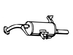 WALKER 06816 galinis duslintuvas 
 Išmetimo sistema -> Duslintuvas
744300061, 744300070