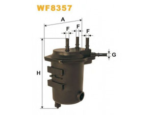 WIX FILTERS WF8357 kuro filtras 
 Techninės priežiūros dalys -> Papildomas remontas
16400-00Q0K, 7701061576, 7701062190