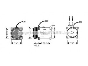 PRASCO CNK215 kompresorius, oro kondicionierius 
 Oro kondicionavimas -> Kompresorius/dalys
6453FS, 6453JK, 9659237280, 6453FS