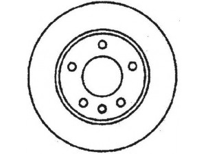 BENDIX 561652BC stabdžių diskas 
 Stabdžių sistema -> Diskinis stabdys -> Stabdžių diskas
569206, 90345699, 90421872, 90345699