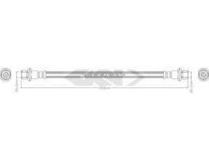 SPIDAN 338616 stabdžių žarnelė 
 Stabdžių sistema -> Stabdžių žarnelės
XR853865, 9094702B59, 9094702F30