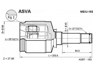 ASVA MEIU-163 jungčių komplektas, kardaninis velenas 
 Ratų pavara -> Sujungimai/komplektas
1633300401, 1633300501