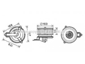 AVA QUALITY COOLING PE8391 elektrovariklis, vidinis pūtiklis 
 Šildymas / vėdinimas -> Orpūtė/dalys
644199, 644199