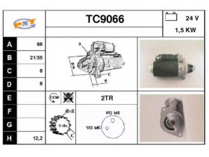 SNRA TC9066 starteris
