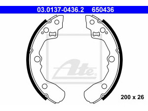 ATE 03.0137-0436.2 stabdžių trinkelių komplektas 
 Techninės priežiūros dalys -> Papildomas remontas
0K30A-26-28Z