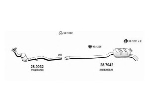 ASSO ART1387 išmetimo sistema 
 Išmetimo sistema -> Išmetimo sistema, visa