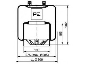 PE Automotive 084.107-73A dėklas, pneumatinė pakaba
942 320 04 21