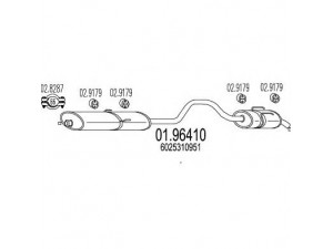 MTS 01.96410 galinis duslintuvas 
 Išmetimo sistema -> Duslintuvas
6025310951