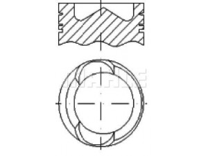 MAHLE ORIGINAL E76080 stūmoklis