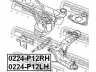 FEBEST 0224-P12LH vikšro valdymo svirtis 
 Ašies montavimas/vairavimo mechanizmas/ratai -> Valdymo svirtis/pasukamosios svirties sujungimas -> Vairo trauklės (valdymo svirtis, išilginis balansyras, diago
54501-AU000, 54501-AU010