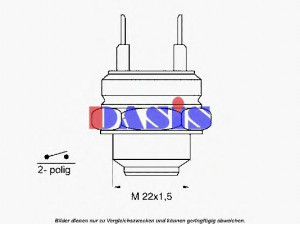 AKS DASIS 751595N temperatūros jungiklis, radiatoriaus ventiliatorius