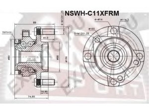 ASVA NSWH-C11XFRM rato stebulė 
 Ašies montavimas/vairavimo mechanizmas/ratai -> Rato stebulė/montavimas -> Rato stebulė
40202-EM00A, 40202-ZW70A